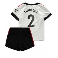 Manchester United Victor Lindelof #2 Fotballklær Bortedraktsett Barn 2022-23 Kortermet (+ korte bukser)